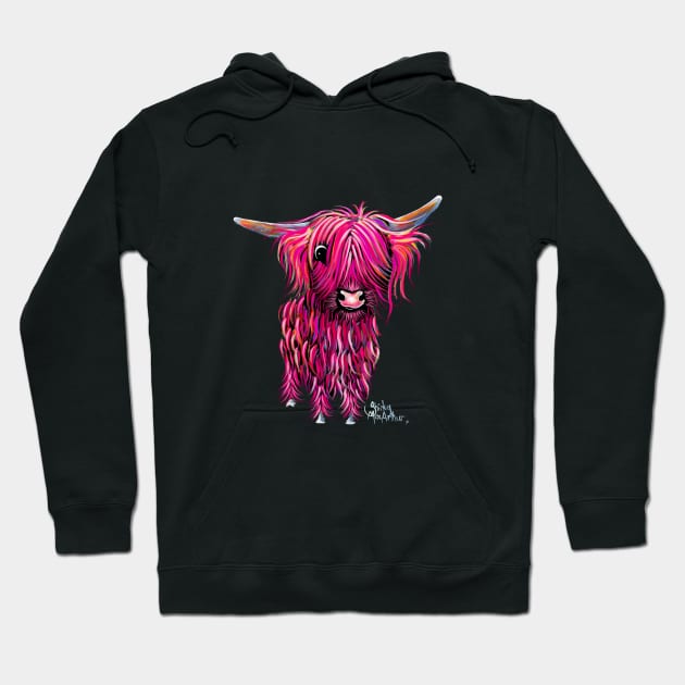 HiGHLaND CoW PRiNT SCoTTiSH ' LoVe HeaRT 2 ' BY SHiRLeY MacARTHuR Hoodie by ShirleyMac